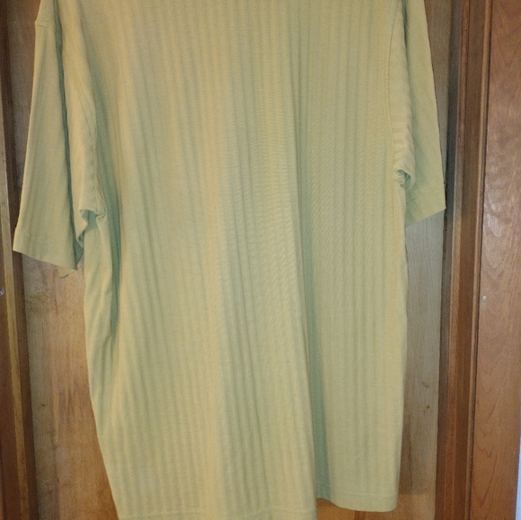 🙂Mens Medium Archipelago short sleeve Gold Knit Shirt 100% Cotton Tee Shirt - Picture 6 of 8